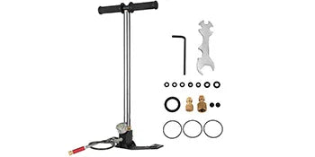 Bomba PCP de 3 Etapas SucceBuy + Manómetro 4500PSI para Neumáticos, Kayak, Balones, Pistola de Aire, Bomba Manual de Alta Presión
