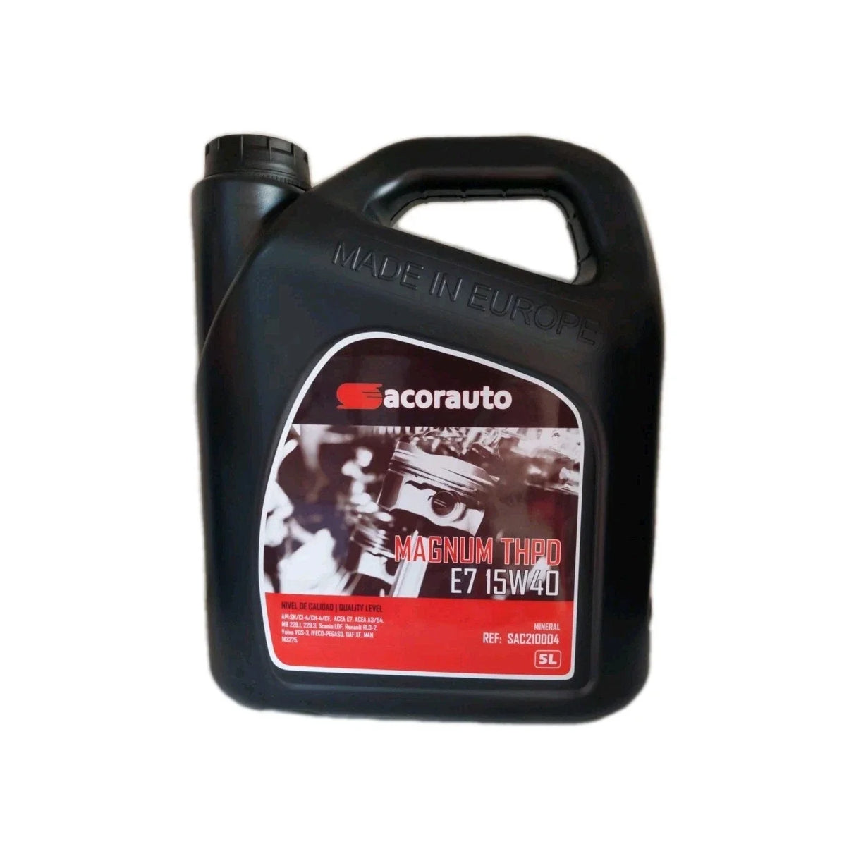 Aceite Motor Sacorauto 15W40 5L – Lubricante para Camión y Vehículos Diésel