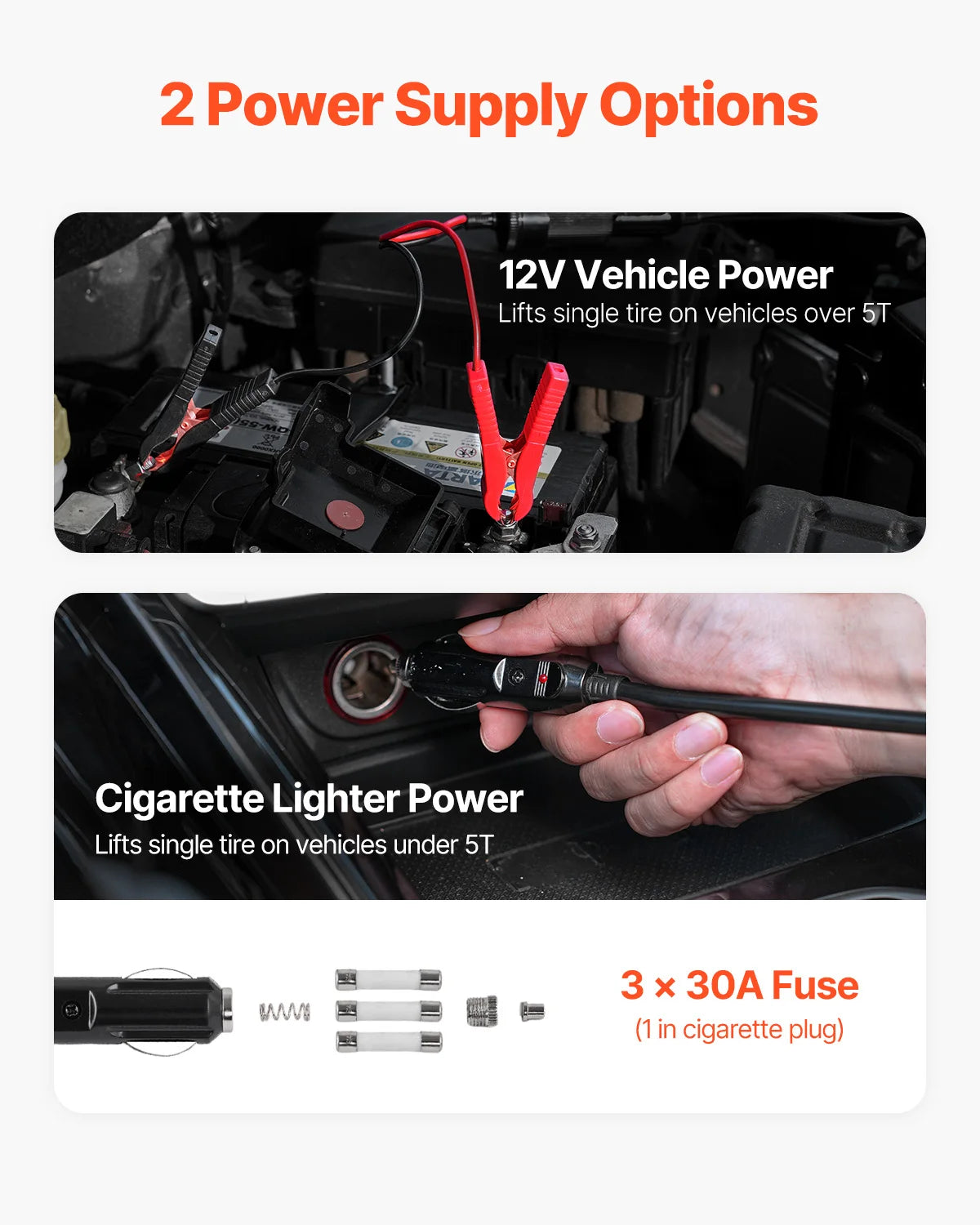 Gato de tijera eléctrico 5T 12V SucceBuy con llave de impacto, compresor de aire y luz LED, kit completo para coche SUV y camión