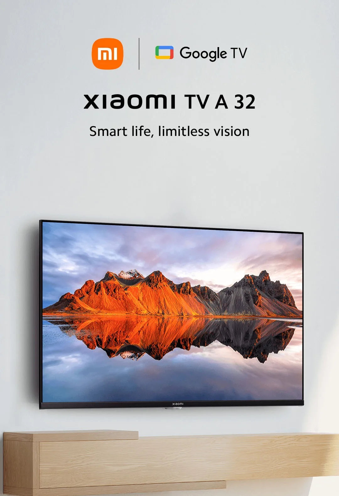 Smart TV Xiaomi TV A 32 pulgadas HD con Dolby Audio, DTS-X y DTS Virtual:X, diseño metálico compacto y sonido envolvente