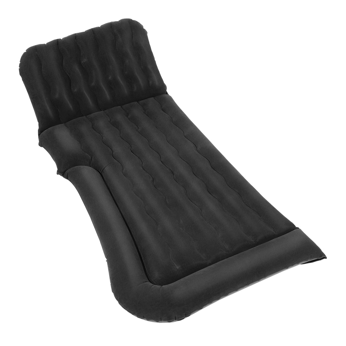 Cama Inflable para Coche con Bomba y Almohada – Colchón Hinchable Plegable Universal para Asiento Trasero, Cojín Flocado Portátil para Viajes