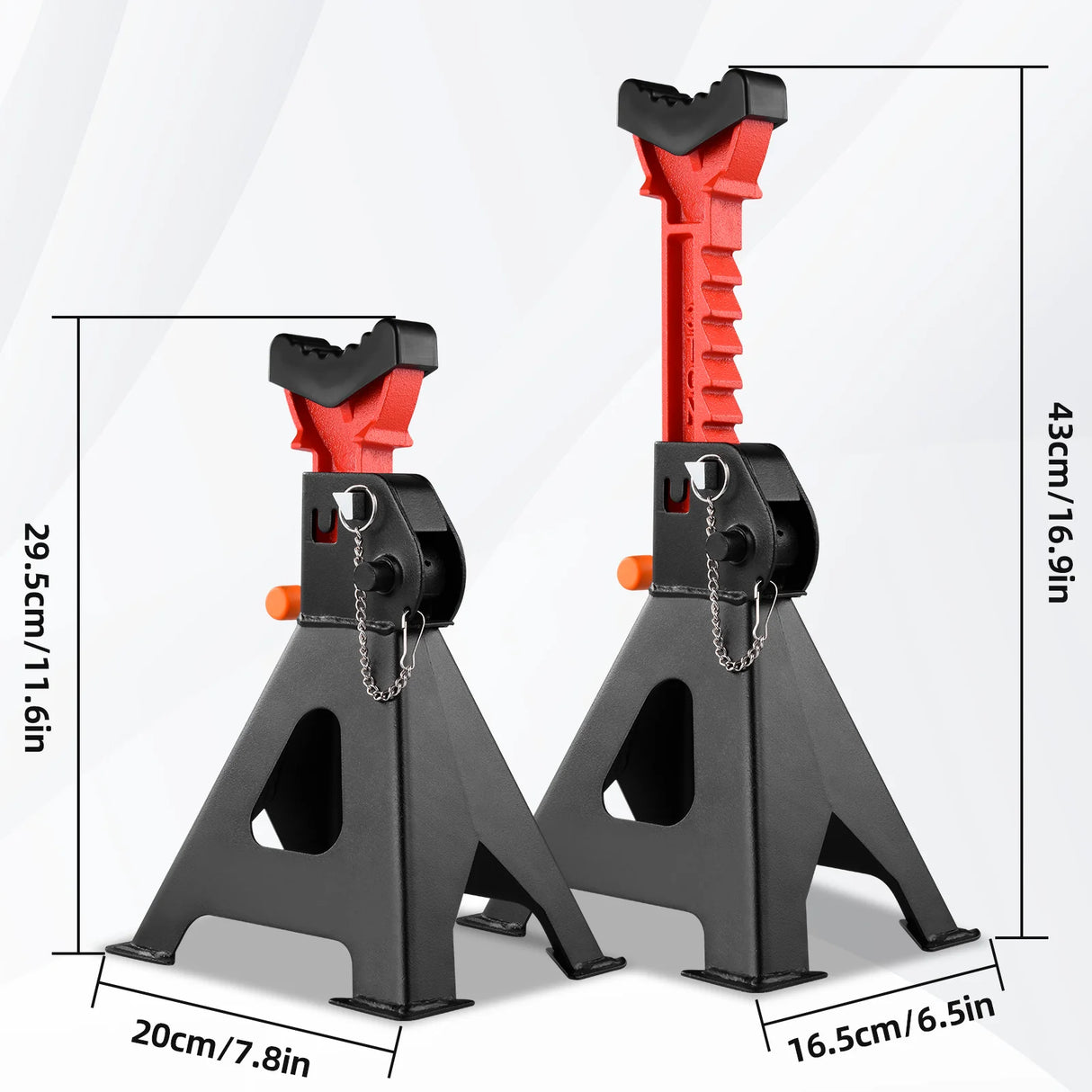 1 par de soporte de gato de elevación de rueda de coche de 3 toneladas/6 toneladas, soporte de gato de seguridad para reparación de automóviles, soporte de neumático de coche, soporte de seguridad para reparación de marc