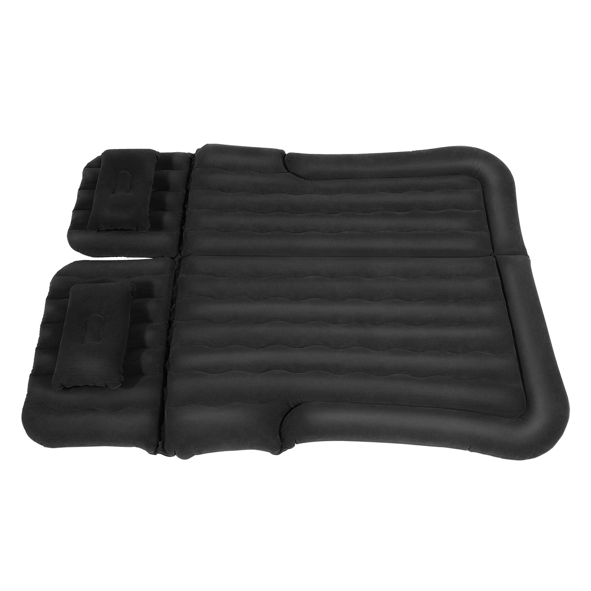Cama Inflable para Coche con Bomba y Almohada – Colchón Hinchable Plegable Universal para Asiento Trasero, Cojín Flocado Portátil para Viajes