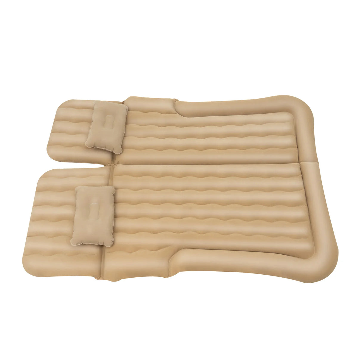 Cama Inflable para Coche con Bomba y Almohada – Colchón Hinchable Plegable Universal para Asiento Trasero, Cojín Flocado Portátil para Viajes