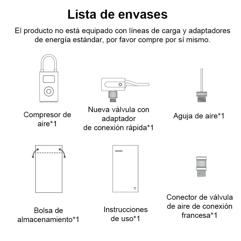 Compresor de aire portátil Xiaomi Mijia 2 / 2D / 2 Pro inflador eléctrico digital con detección de presión para neumáticos coche moto bicicleta