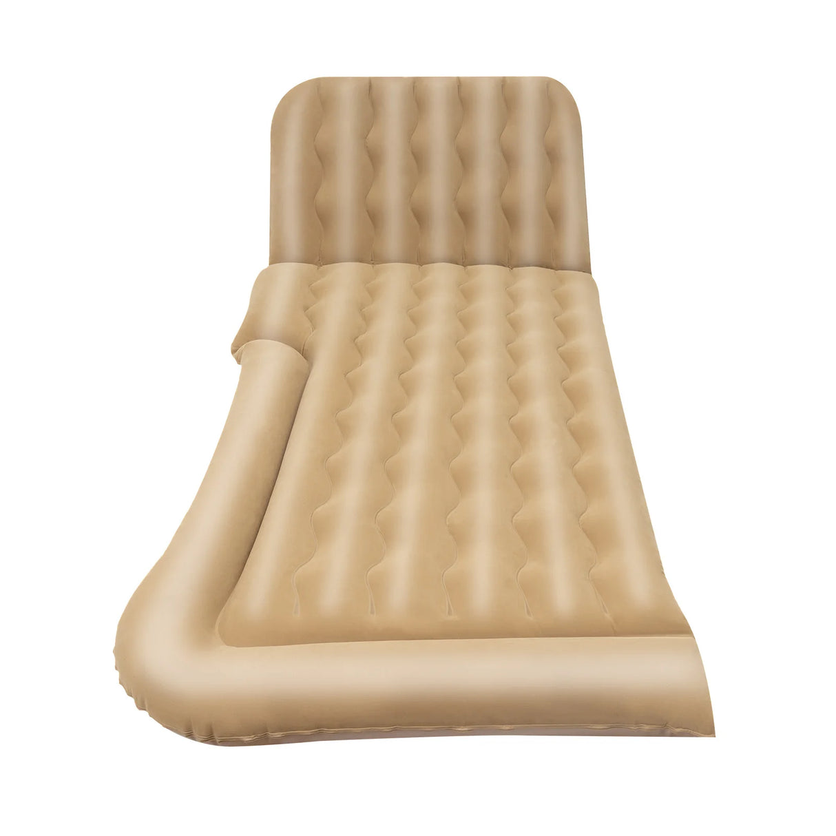 Cama Inflable para Coche con Bomba y Almohada – Colchón Hinchable Plegable Universal para Asiento Trasero, Cojín Flocado Portátil para Viajes
