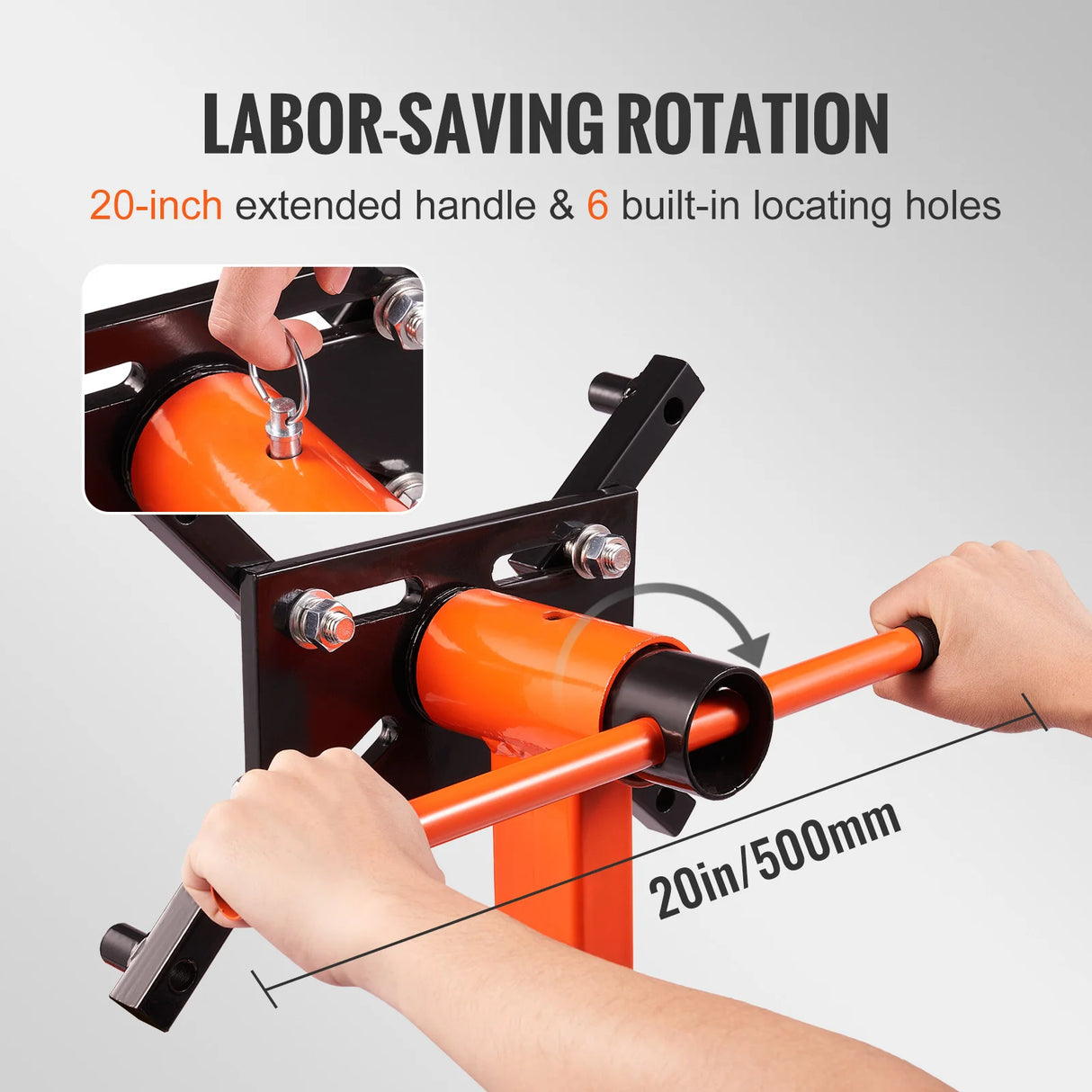 Soporte de Motor SucceBuy 750/1300/1500 lb – Caballete Giratorio 360° para Reparación de Vehículos