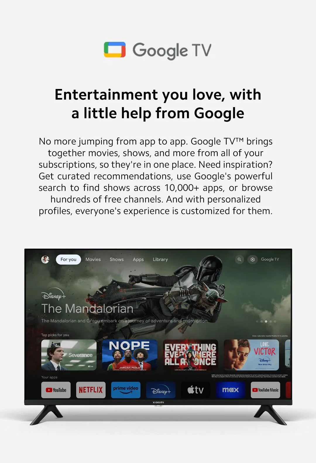 Smart TV Xiaomi TV A 32 pulgadas HD con Dolby Audio, DTS-X y DTS Virtual:X, diseño metálico compacto y sonido envolvente