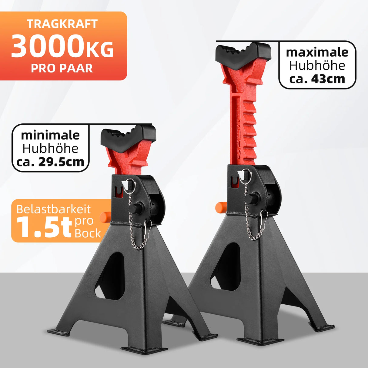 1 par de soporte de gato de elevación de rueda de coche de 3 toneladas/6 toneladas, soporte de gato de seguridad para reparación de automóviles, soporte de neumático de coche, soporte de seguridad para reparación de marc