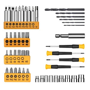 Kit de Herramientas DEKO 8V Inalámbrico – Taladro 3/8” 10 mm Sin Llave con Accesorios para Hogar