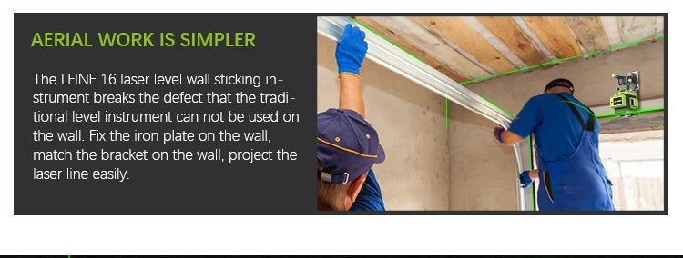 Nivel Láser Verde 4D 16 Líneas con Soporte y Mando a Distancia – Nivelador Automático Horizontal y Vertical, Alta Precisión para Construcción