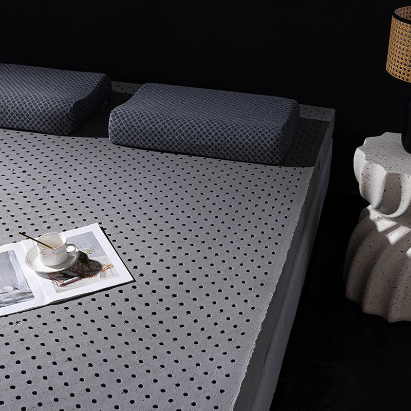 Colchón de Látex Extra Grueso 20 cm 200x200 cm – Firmeza Personalizable y Máximo Confort