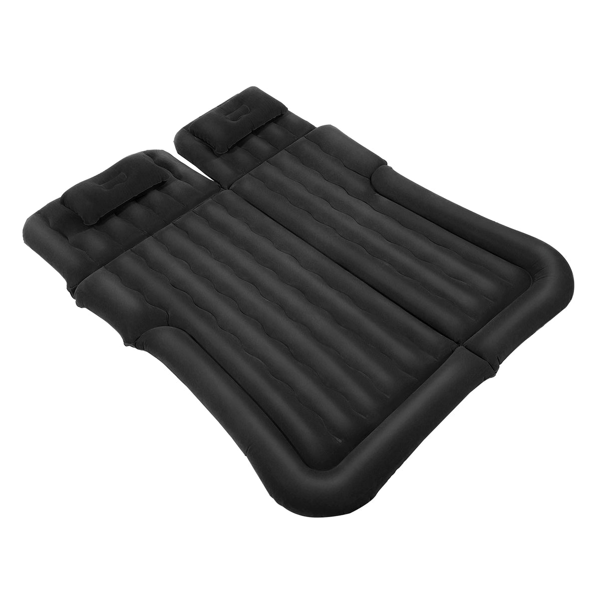 Cama Inflable para Coche con Bomba y Almohada – Colchón Hinchable Plegable Universal para Asiento Trasero, Cojín Flocado Portátil para Viajes