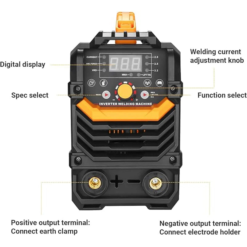 Estación de Soldadura DEKO LCD 220V MMA 160A – Inverter IGBT con Pantalla Digital y Accesorios