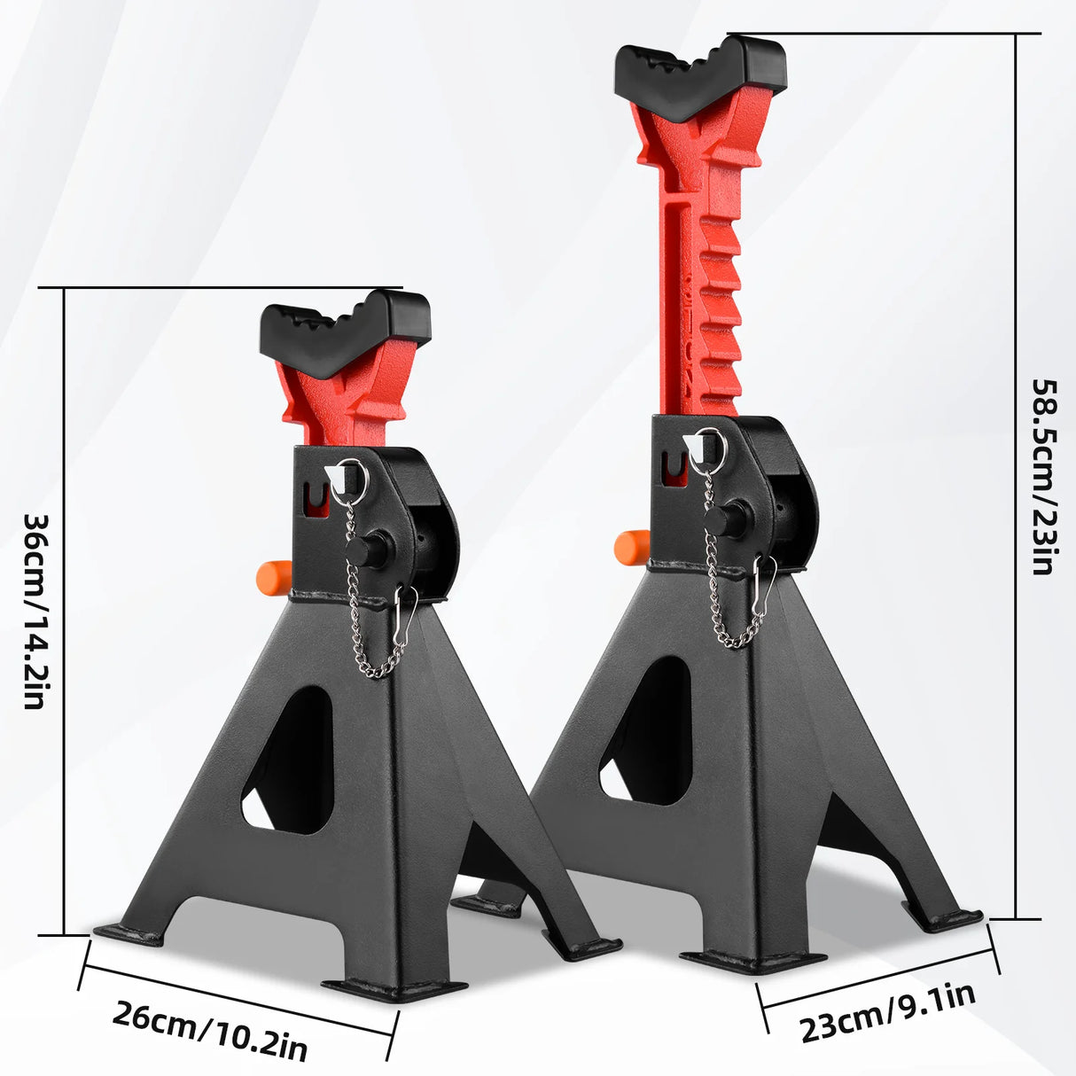 1 par de soporte de gato de elevación de rueda de coche de 3 toneladas/6 toneladas, soporte de gato de seguridad para reparación de automóviles, soporte de neumático de coche, soporte de seguridad para reparación de marc