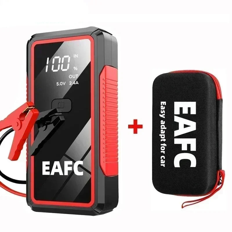 Arrancador de Batería Portátil 1200A 12V – Jump Starter para Coche Gasolina 4.0L y Diésel 2.0L