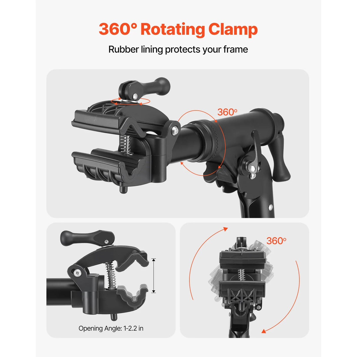 Soporte de Reparación de Bicicletas SucceBuy Plegable – Caballete de Trabajo Ajustable Alta Resistencia (30-50 kg), Soporte de Mantenimiento para MTB y Bicicleta de Carretera