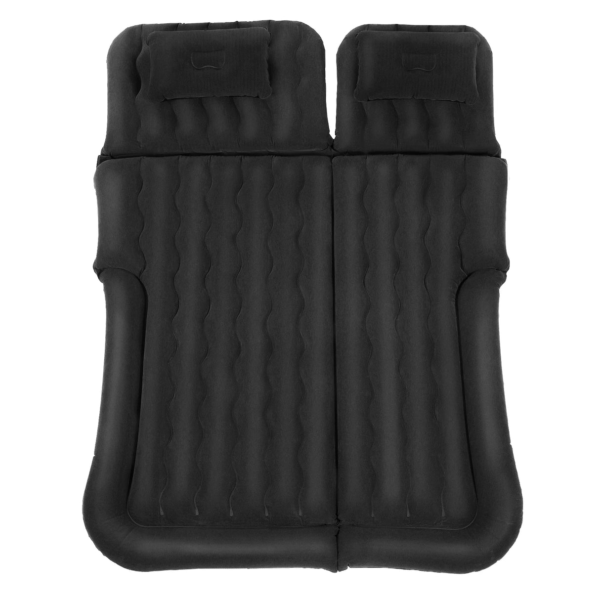Cama Inflable para Coche con Bomba y Almohada – Colchón Hinchable Plegable Universal para Asiento Trasero, Cojín Flocado Portátil para Viajes