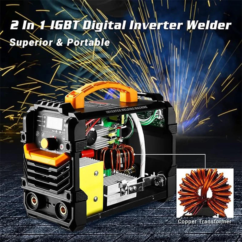 Estación de Soldadura DEKO LCD 220V MMA 160A – Inverter IGBT con Pantalla Digital y Accesorios