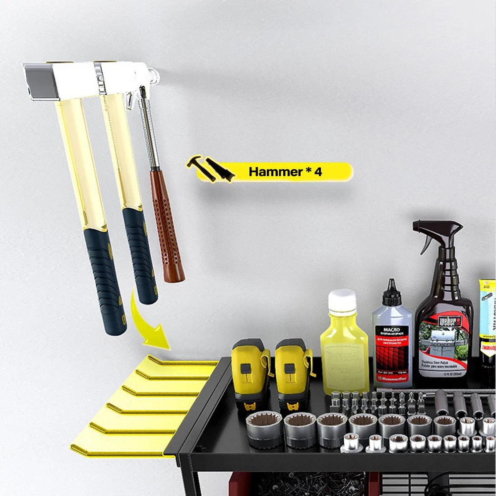 Estante Organizador para Herramientas Eléctricas – Soporte Metálico de Pared para Taller y Garaje