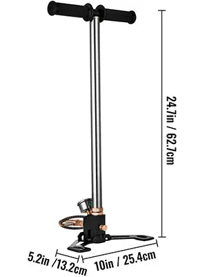 Bomba PCP de 3 Etapas SucceBuy + Manómetro 4500PSI para Neumáticos, Kayak, Balones, Pistola de Aire, Bomba Manual de Alta Presión