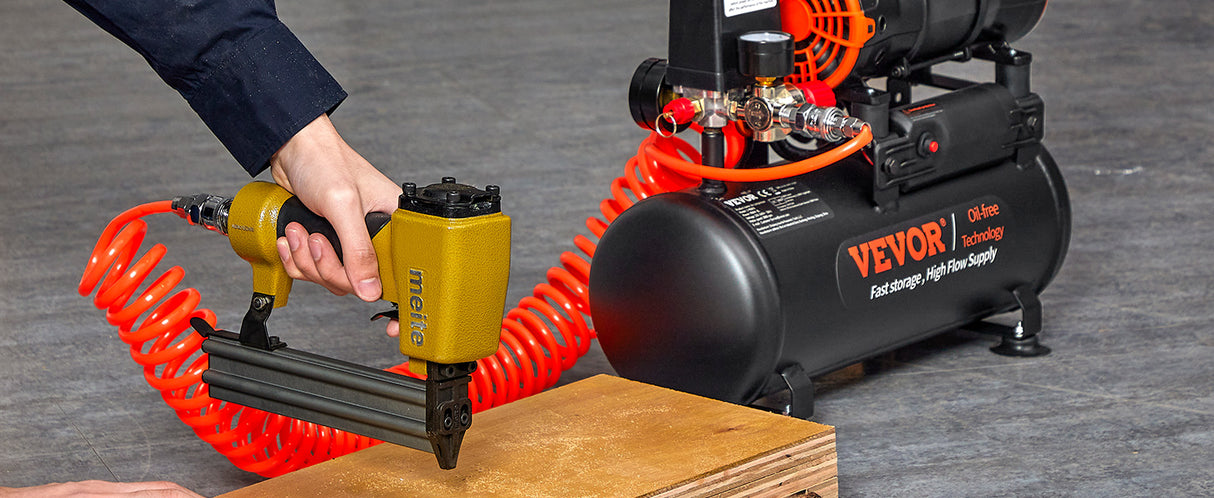 Compresor de aire portátil SucceBuy 900W 1450W 1800W silencioso sin aceite, bomba de inflado para neumáticos coche moto y herramientas