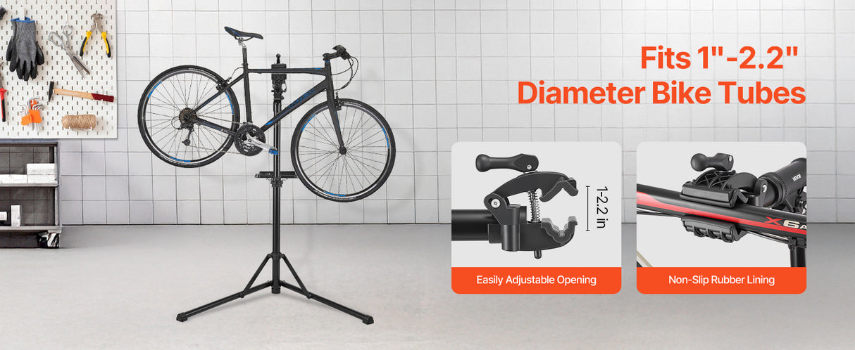 Soporte de Reparación de Bicicletas SucceBuy Plegable – Caballete de Trabajo Ajustable Alta Resistencia (30-50 kg), Soporte de Mantenimiento para MTB y Bicicleta de Carretera