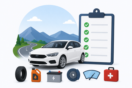 Qué revisar antes de un viaje largo en coche checklist completa 2026