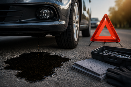 El coche pierde aceite causas reales y protocolo de emergencia