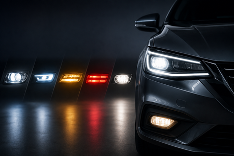 Luces del coche tipos, testigos, averías y normativa 2026