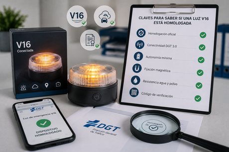 Cómo saber si una luz V16 está homologada guía definitiva DGT