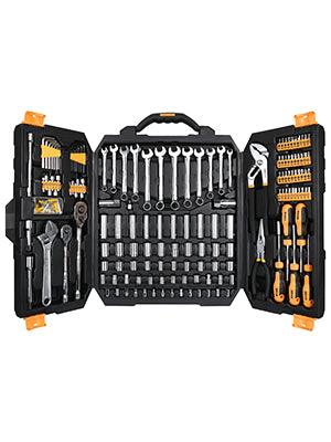 DEKO DKMT192 Juego de Herramientas Mecánicas 192 Piezas – Kit Completo de Llaves de Tubo con Estuche para Reparación de Automóviles y Bricolaje