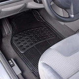 Alfombrillas de Coche Universales GREATOOL Set 4 – Terciopelo Negro Antideslizante (2 Delanteras + 2 Traseras)