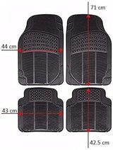 Alfombrillas de Coche Universales GREATOOL Set 4 – Terciopelo Negro Antideslizante (2 Delanteras + 2 Traseras)