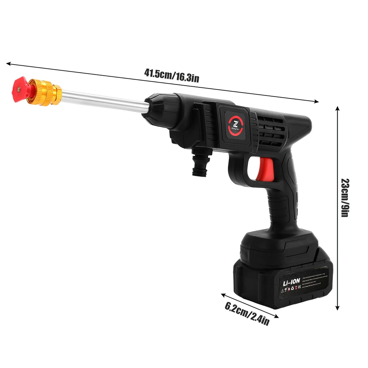 Pistola Hidrolimpiadora Inalámbrica 50 Bar 200W – Lavadora a Batería Compatible Makita 18V