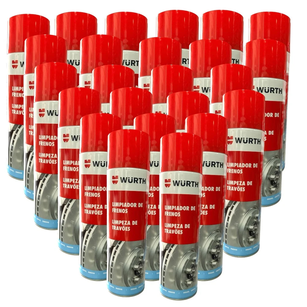 Limpiador de Frenos Würth Profesional Spray 500 ml – Desengrasante Sin Residuos para Discos, Tambor y Piezas Mecánicas