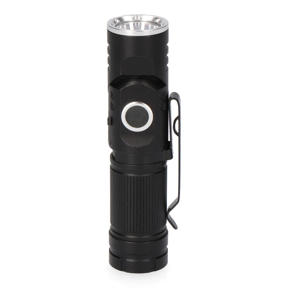 Mini Linterna LED EDM 36443 8W – 3 Modos, Recargable USB-C e IP44