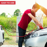 Pinzas de Arranque 1200A para Coche y Moto – Cable de Batería 2,5m 12mm con Bolsa de Transporte