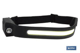 Linterna Frontal Cofan Dual con Sensor de Movimiento – 350 lm, Ajuste Ergonómico y Activación sin Contacto