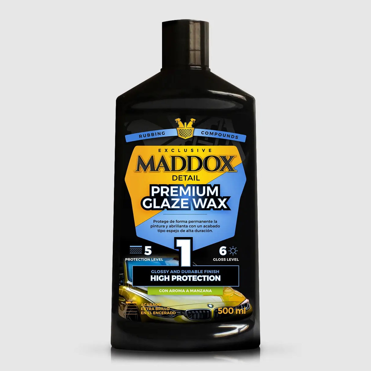 MADDOX DETAIL Premium Glaze Wax – Cera Carnauba Premium Abrillantadora para Coche