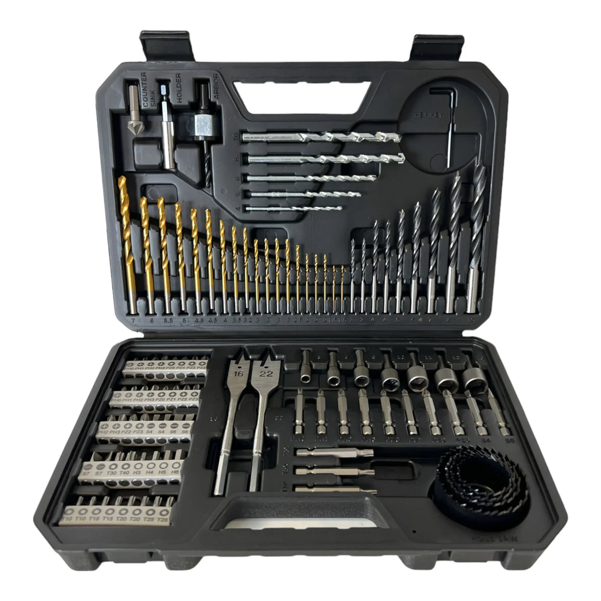 Set de Brocas Bosch 2608594070 – Juego Mixto Profesional 103 Piezas para Metal, Madera y Albañilería