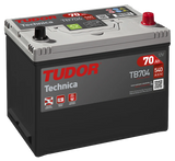 Batería Tudor TB704 70Ah D23L – Alta Calidad y Arranque de Alto Rendimiento