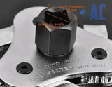 AC Tools Llave para desmontar filtros de aceite universal y reversible 1/2 y 3/8