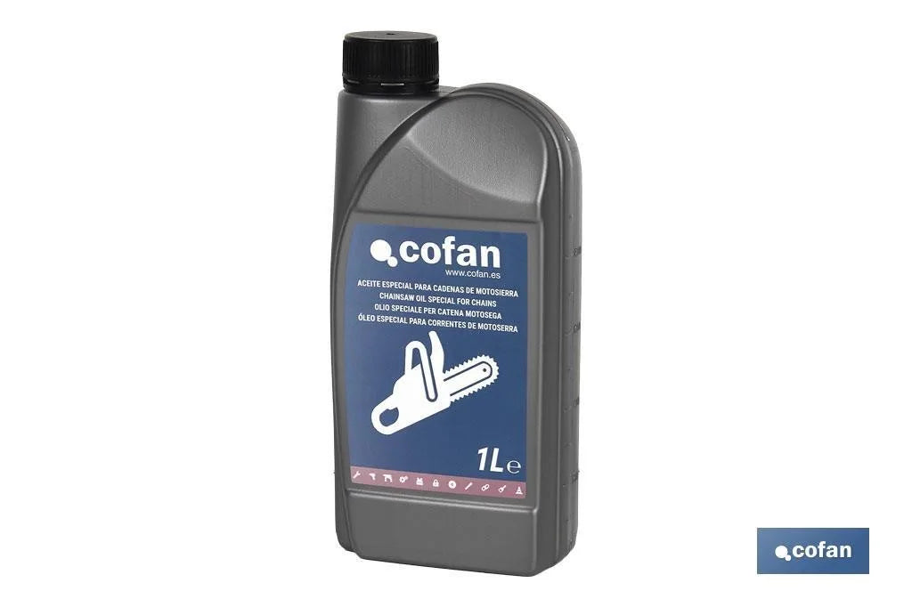Aceite Cofan para Cadenas de Motosierras | Lubricación Continua y Protección Contra Desgaste | 1 Unidad