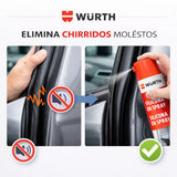 WÜRTH Silicona en Spray Incoloro 500ml - Lubricante para Plástico, Caucho y Metal | Protección Duradera y Anti-estática