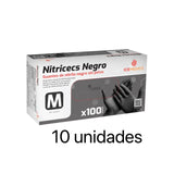 Guantes de Nitrilo Negros Sin Polvo – Caja 100 Unidades Desechables para Uso Profesional