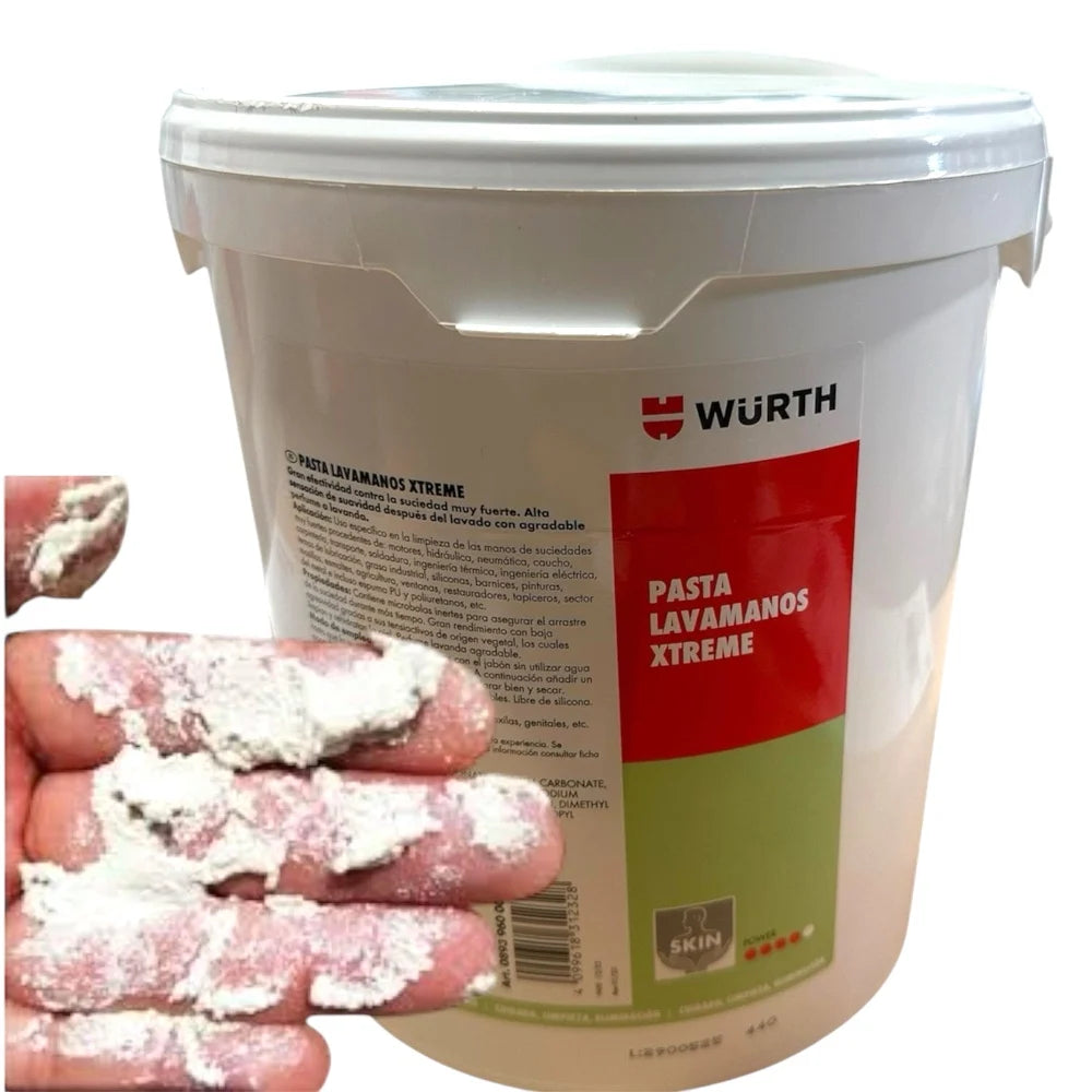Pasta Lavamanos Würth Extreme 4L con Microesferas – Limpiador Profesional para Suciedad Fuerte