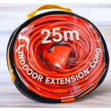 Alargador Eléctrico Naranja Alta Visibilidad | Cable Extensión Interior/Exterior Flexible y Seguro (5m, 15m, 20m, 30m)