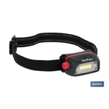 Cofan Linterna de Cabeza Recargable con USB 5W 350 Lm