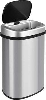 Cubo de Basura Automático T-LoVendo 50L – Sensor Inteligente sin Contacto, Acero Inox y Tapa Automática